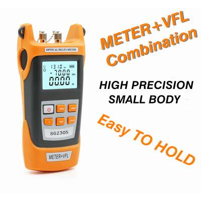 Best Selling High 2 in 1 Fiber Light Tester with 6 Calibrated Wavelengths Optical Power Meter and 15mw Visual Fault Locator Func