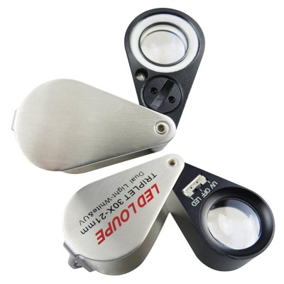 high quality mini folding led loupe low price