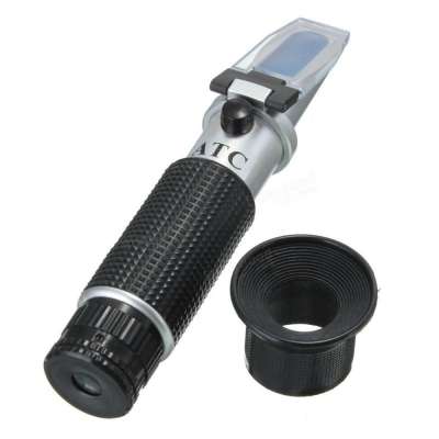 Trade Assurance Payment Black Rubber Strip Brix Sugar grape Wine refractometer RHW-44Oe with ATC