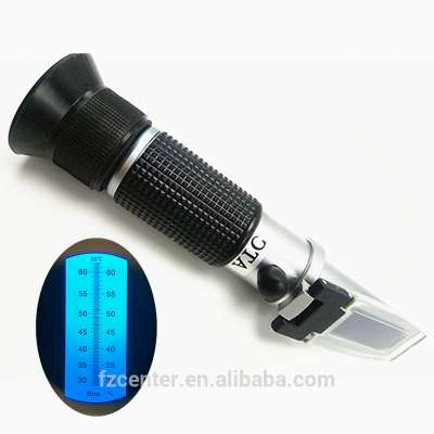 portable auto refractometer RHB series brix 28 - 62% sugar table refractometer