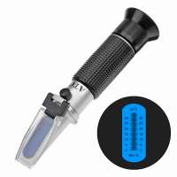 portable sugar refractometer 0-32 brix aluminium head rubber grip design with ATC